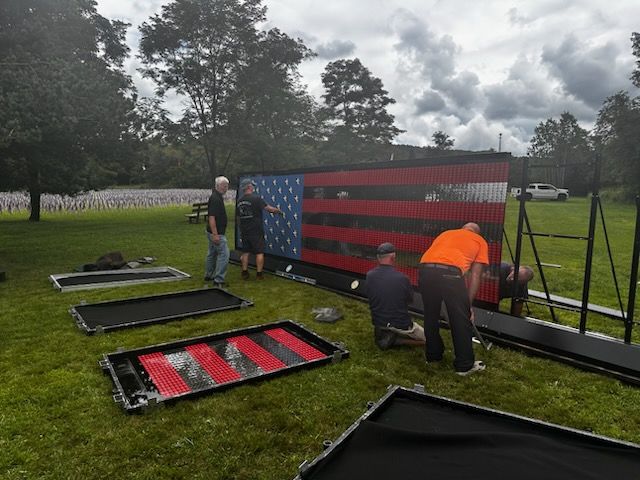 2026 VAU Dog Tag Flag Memorial Set-Up